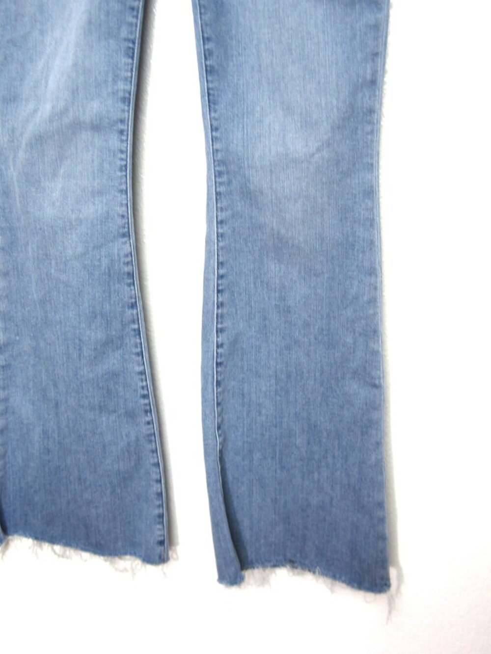Frame 28 Wilson Raw After Raw Hem Flare Jeans High Waist Cotton Blend - Picture 5 of 10